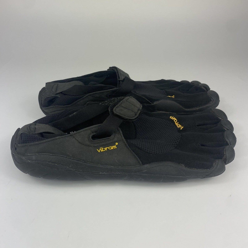 Vibram 5 Finger Running Shoe Hook & Loop Barefoot Black Women’s Size 40/ 9-10
